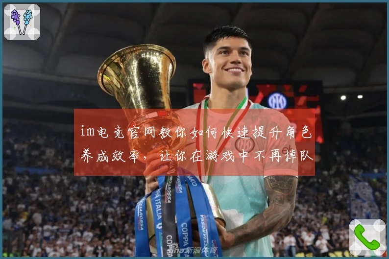 im电竞官网教你如何快速提升角色养成效率，让你在游戏中不再掉队